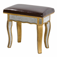 Antique Gold Dressing Table Stool