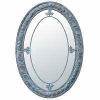 Vintage Style Decorative Oval Margin Wall Mirror