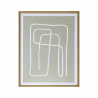 Line Drawing Framed Art