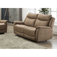 Modern Style Arizona Caramel Fabric Upholstered 2 Seater Fixed Sofa 103x148cm