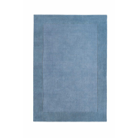 Origins Borders Denim Blue Hand Tufted Rug 120x170cm