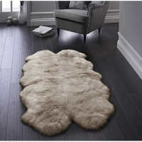 Origins Genuine Hand Finished Sheepskin Super Soft Mink Quad Rug 105x160cm
