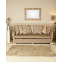 Light Taupe Glamour Jewel 3 Seat Sofa