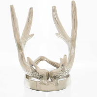 Silver Antler Wine Bottle Holder