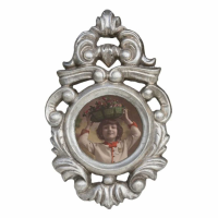 Silver Gilt Leaf Photo Frame