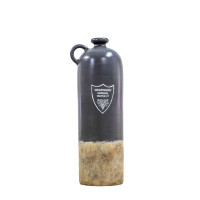 Grey Old English Bottle Vase Grey