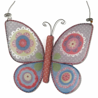 Vintage Primavera Crochet Wall Art Butterfly