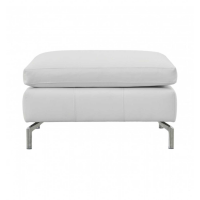 Modern Style Sabino China Faux Leather Upholstered Living Room Square Footstool 50x85cm