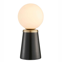 Marble Otto Table Lamp Black Marble