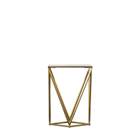 White Helford Side Table Gold