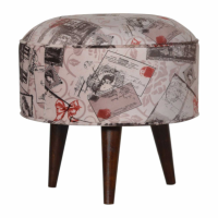 Postcard Footstool