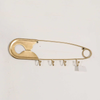 Gin Shu Metal Hanger Gold Gilt Leaf