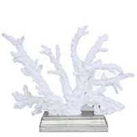 Silver And White Coral Decoration