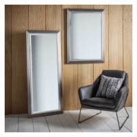 Modern Style Rectangular Metal Finish Leaner Bedroom Floor Mirror 155 x 66cm