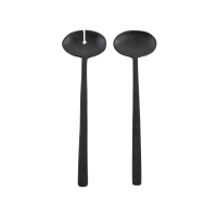 Lena Salad Servers Black