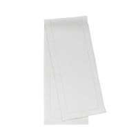 White Organic Cotton Table Runner White Small