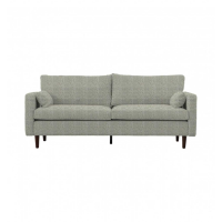 Retro Style Ferroli Spring Textured Chenille Upholstered Living Room 3 Seater Sofa 88x208cm