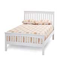Amelia 120 Cm Smll Double Opal White Bed