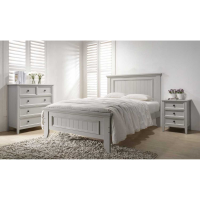 Mila Panelled Bed 4' Clay