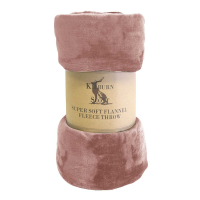Rolled Flannel Fleece Blush