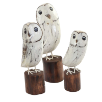 Set Of 3 Owls