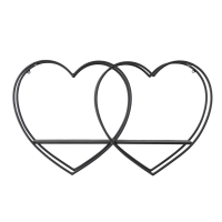 Heart Wall Shelf Metal