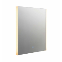 Mistral Modern Rectangular Easy Fit Glass and Metal Wall Light 60x50cm