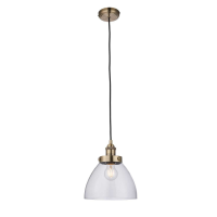 brass clear Hansen Pendant Light Brass