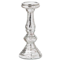 Metallic Hexagonal Candle Pillar