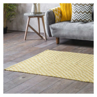 Woven Rug Diamond Cross Ochre