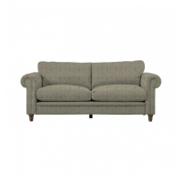 Vintage Style Ferroli Stone Textured Weave Fabric Upholstered 3 Seater Sofa 88x205cm