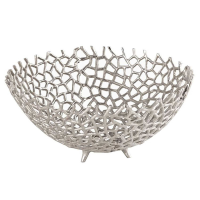 Farrah Collection Silver Large Decorative Bowl