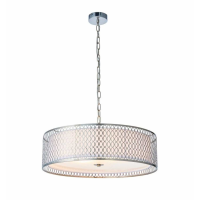 Modern Style Steel And Crystal Glass Circular Pendant Ceiling Light 168.5 x 56cm