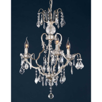 Silver Chandelier 3 Arm