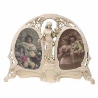 White Clay Paint Portrait Photo Frame