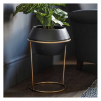 Metal Planter Black Large