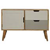 Grey Painted Nordic Style Media Unit