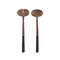 Lena Salad Servers Dark Brown