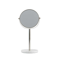 White Bella Vanity Mirror White And Silver