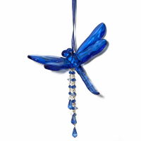 Blue Dragonfly With Tassel