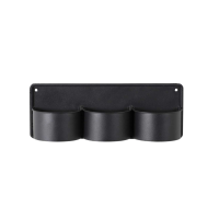 Black Baxter Wall Planter x3 Metal Small