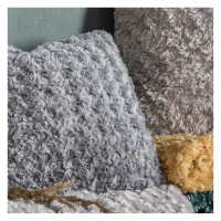 Faux Fur Cushion Mid Grey