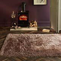 Origins Extravagence Mink Polyester Tufted Thick Shaggy Plain Shaggy Rug 160x230cm