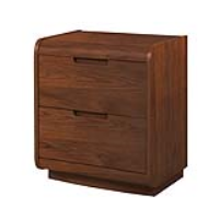 Universal Two Drawer Pedestal Walnut