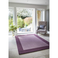 Origins Borders Blush Mauve Purple Hand Tufted Rug 120x170cm