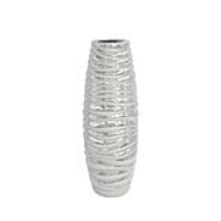 Value 33cm Silver Scratch Vase