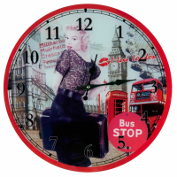 Urban Chic Glass Clock
