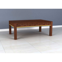 Ivy Modern Style Mango Wood Lattice Design Living Room Coffee Table 45 x 11cm