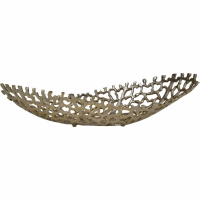 Aussie Gold Coral Aluminium Ellipse Bowl 26x63x16cm