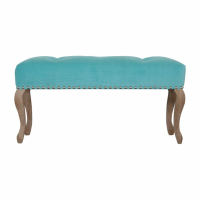 French Style Turquoise Bench